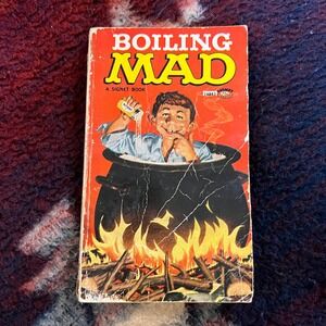 VTG 1966 Mad Magazine Boiling Mad Book Signet PPB 60s Alfred E Neuman Humor USA‎